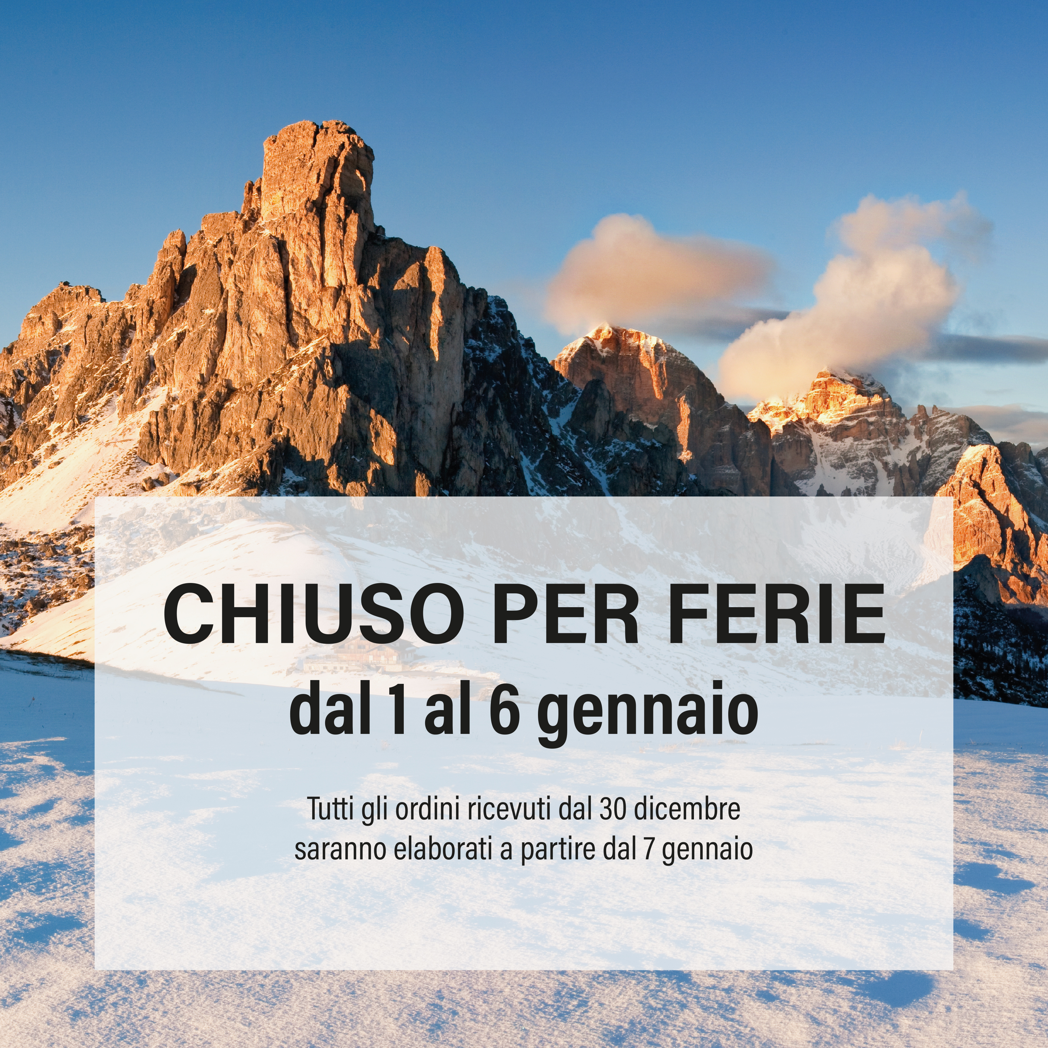 CHIUSO PER FERIE